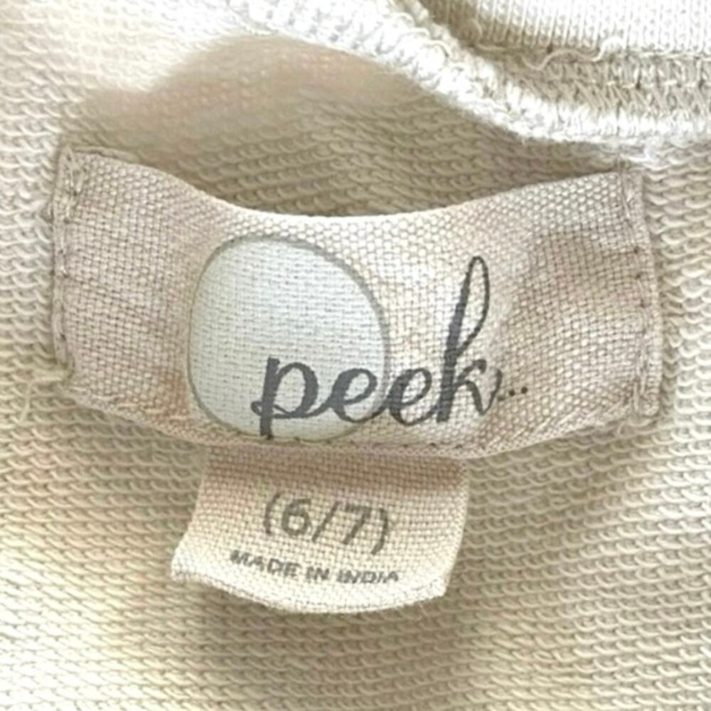 PEEK Kids x The Nature Conservancy Save Forests Embroidered Sweatshirt Girls 6/7 - Picture 5 of 7